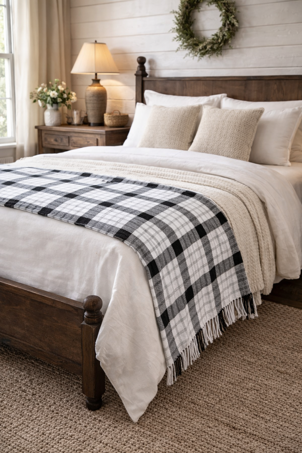 Ember & Ash-Hearthside Plaid Cotton Throw 50x60''